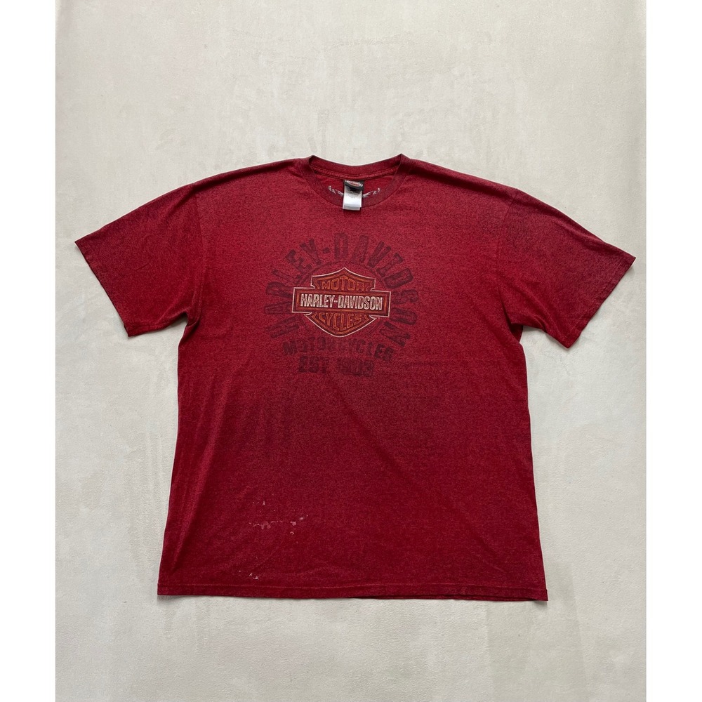 Harley-Davidson Albuquerque NM Route 66 Graphic T-Shirt Red Mens 2XL